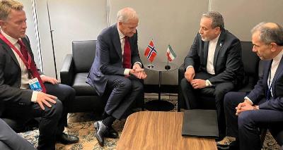Minister of Foreign Affairs of Iran meets The Norwegian Prime Minister in New York